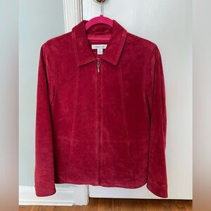Red Suede Jacket - very good condition